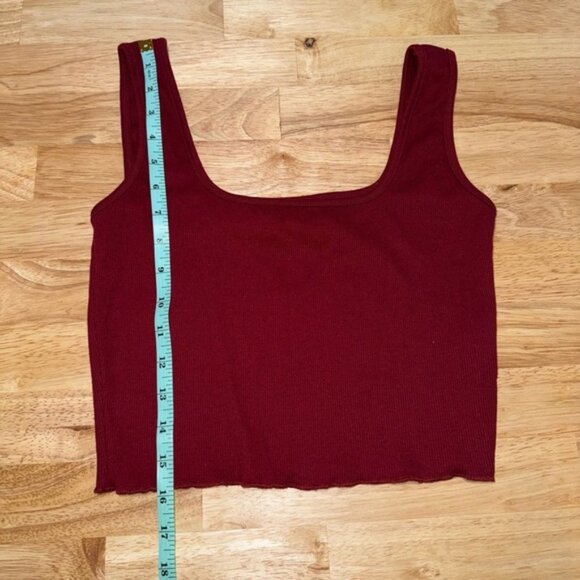 SHEIN Red Crop Fitted Tank Top - Picture 6 of 8